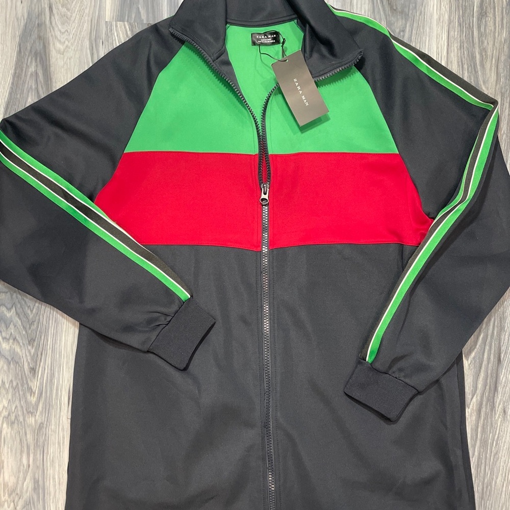 ZARA MAN zip jacket XL NWT pockets